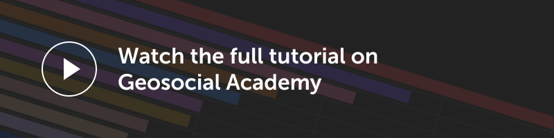 Watch the full tutorial on Geosocial Academy