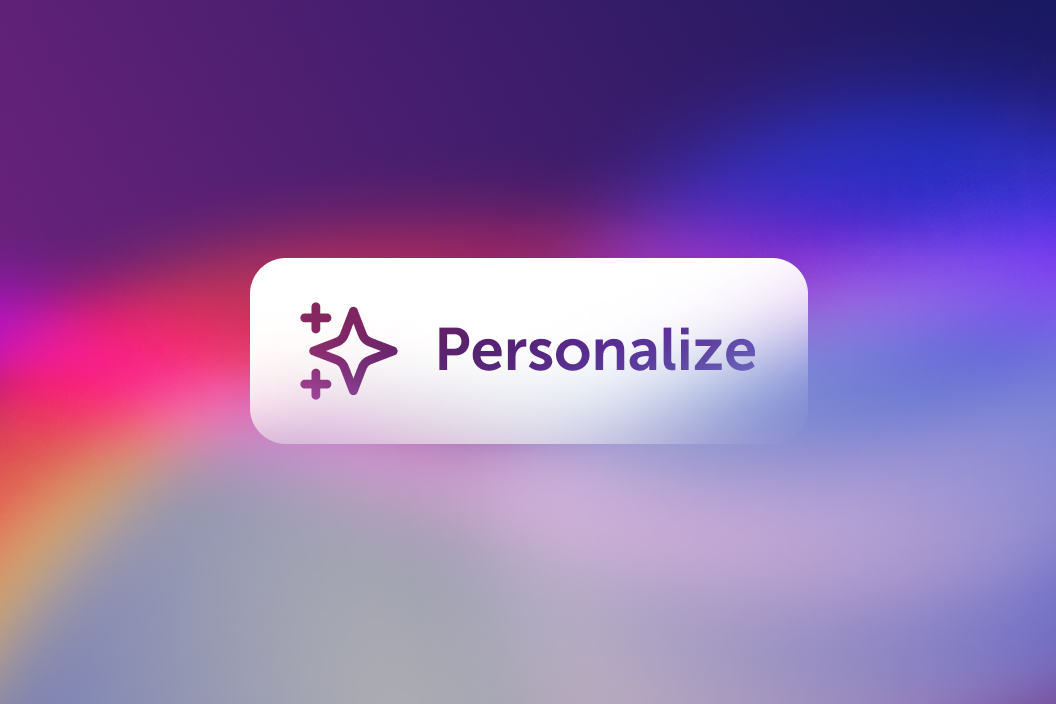 New Feature: Personalize